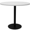 Office Furniture | RapidLine Rapidline Disc Base Round Table 900D X 755Mmh White Top Black Base