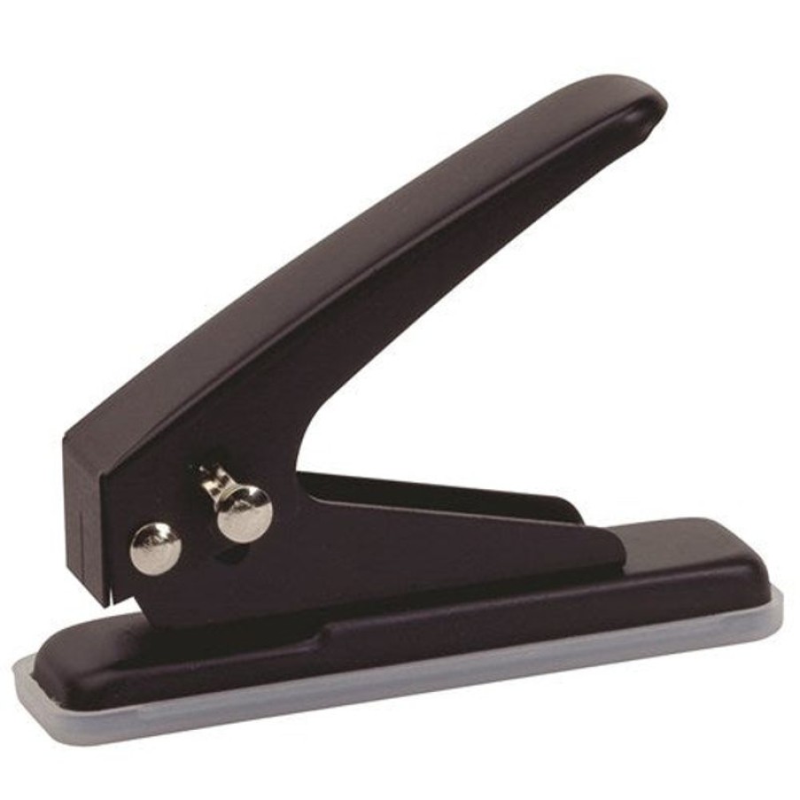 Telephones & Accessories | Rexel Rexel 1 Hole Punch 19 Sheet Capacity Black