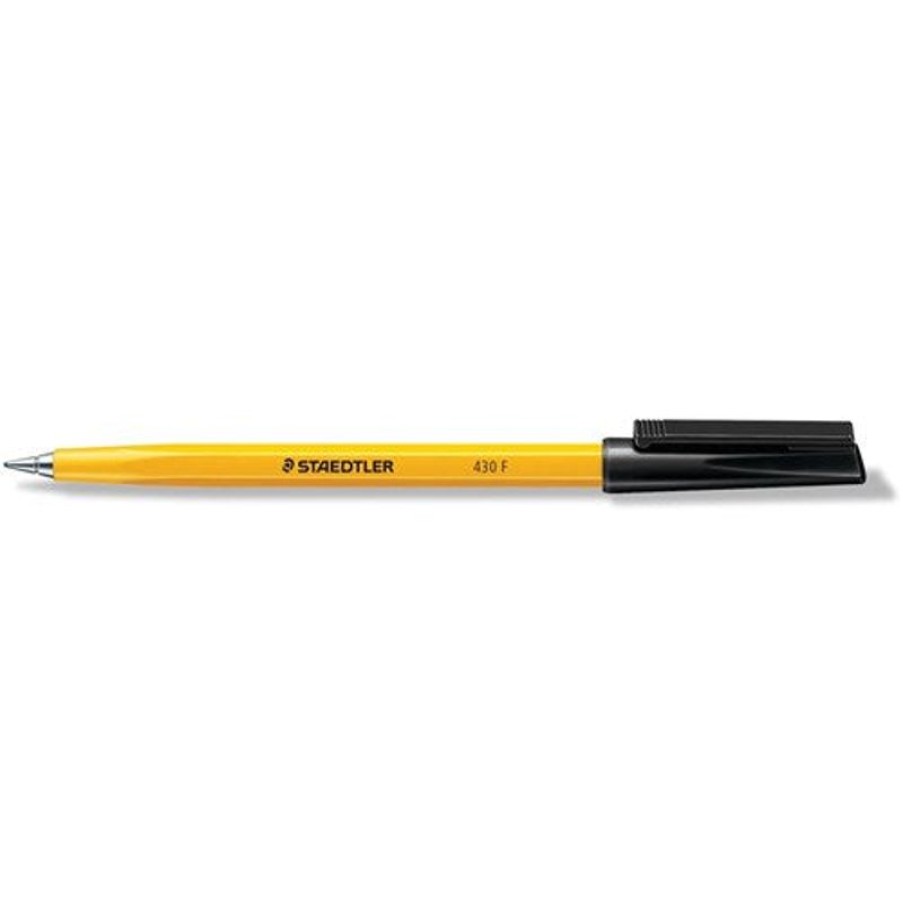 Telephones & Accessories | Staedtler Staedtler 430 Stick Ballpoint Pen Fine 0.7Mm Black Box10