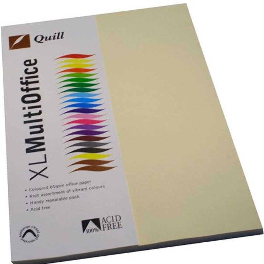 Telephones & Accessories | Quill Quill Colour Copy Paper A4 80Gsm Cream Pack Of 100