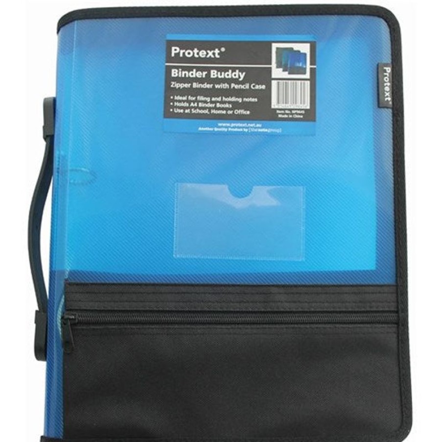 Binders & Folders | Protext Protext Zipper Insert Binder A4 2D 25Mm Blue