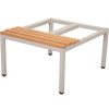 Office Furniture | RapidLine Rapidline Seat Locker Stand 700W X 610D X 350Mmh Light Oak Seat Silver Stand