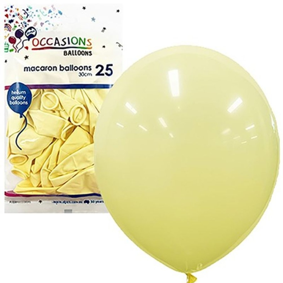 Telephones & Accessories | Alpen Alpen Balloons 30Cm Macaron Pastel Lemon Pack Of 25