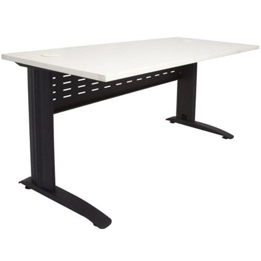 Office Furniture | RapidLine Rapidline Rapid Span Straight Desk 1200W X 700D X 730Mmh White/Black