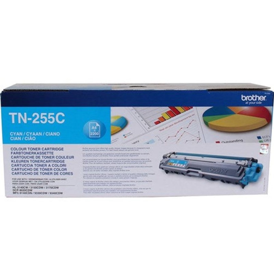 Telephones & Accessories | Brother Brother Tn-255C Toner Cartridge High Yield Cyan