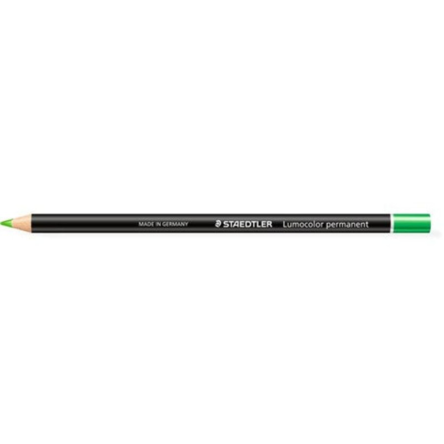 Pencils | Staedtler Staedtler 108 Lumocolor Glasochrom Permanent Pencil Green Box12