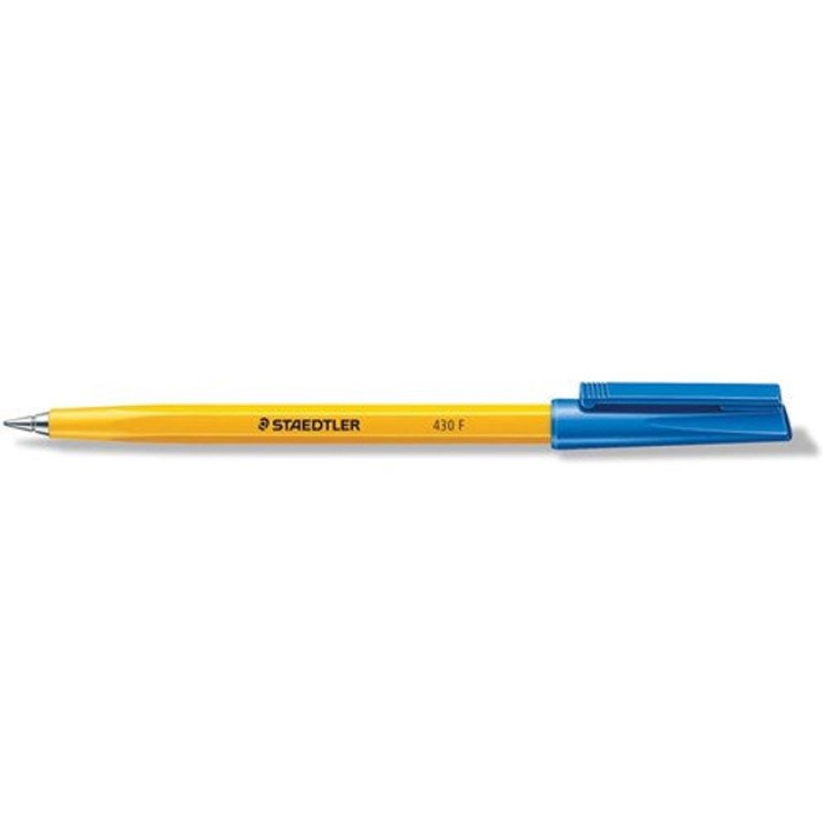 Pens | Staedtler Staedtler 430 Stick Ballpoint Pen Fine 0.7Mm Blue Box10