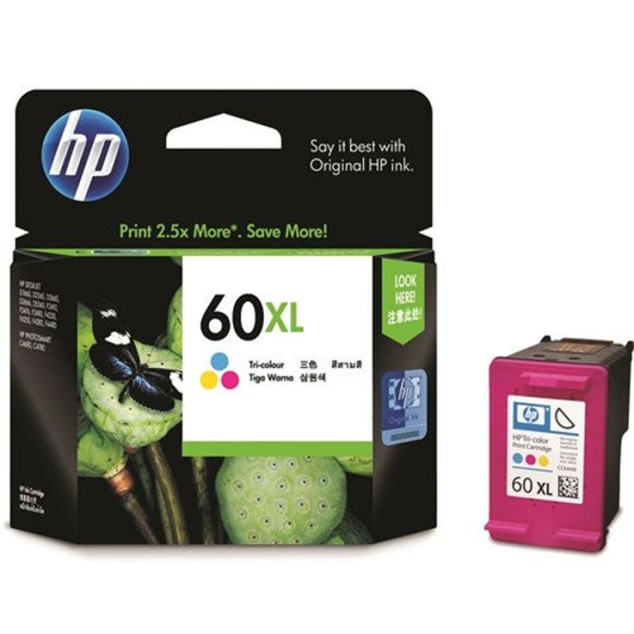 Inkjets | HP Hp 60Xl Ink Cartridge High Yield Tri Colour Cc644Wa