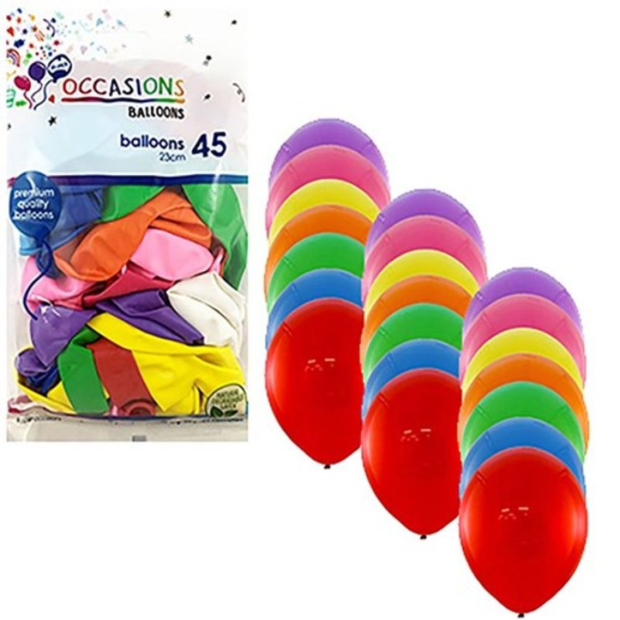 Telephones & Accessories | Alpen Alpen Balloons 23Cm Assorted Colours Pack Of 45