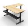 Office Furniture | RapidLine Rapidline Boost+ Corner Workstation + Tray 1800/1500W X 750D X 1270Mmh Oak / Black