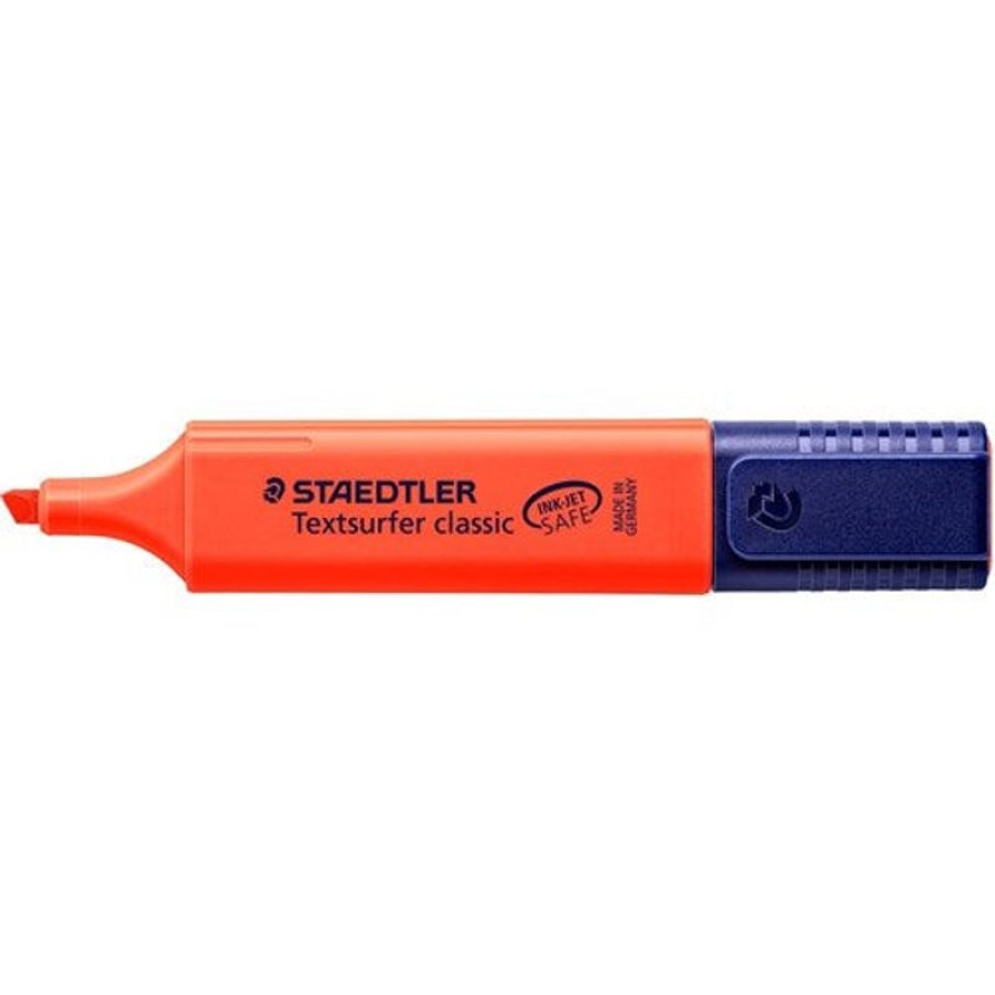 Markers & Highlighters | Staedtler Staedtler Classic Highlighter Chisel 1-5Mm Textsurfer Red Box10