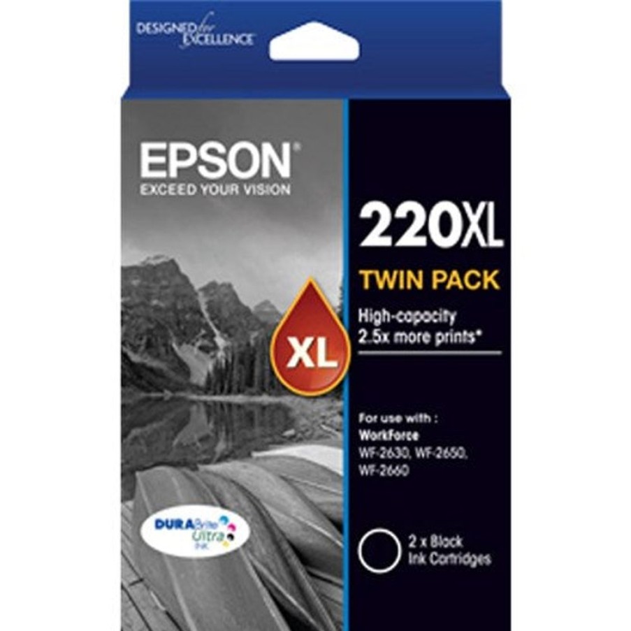 Inkjets | Epson Epson 220Xl Ink Cartridge High Yield Black Twin Pack