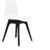 Chairs & Accessories | RapidLine Rapidline Lucid Breakout Room Chair Black Timber Leg White Patterned Poly Shell