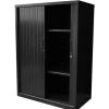 Storage | GO Rapidline Go Tambour Door Cupboard Includes 2 Shelves 1200W X 473D X 1016Mmh Black