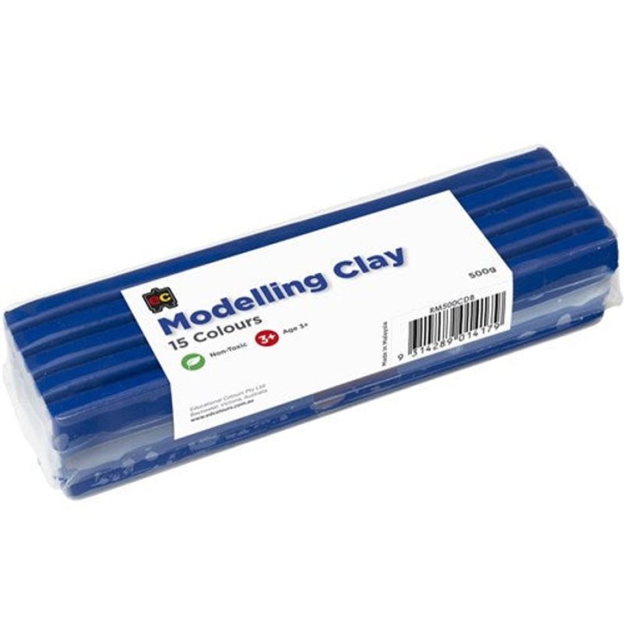 School Supplies/Art & Craft | EC Ec Modelling Clay 500Gm Dark Blue