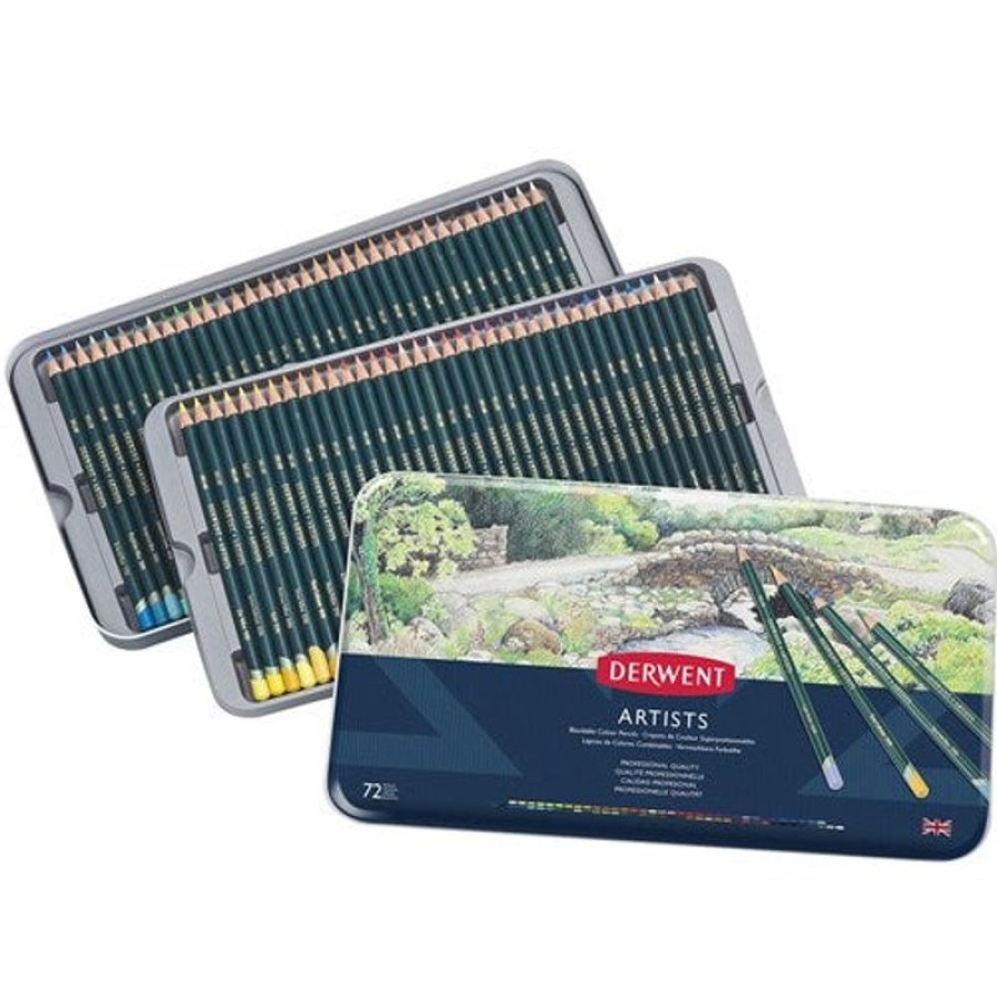 Pencils | Derwent Derwent Artist 72 Pencils Assorted Tin Pack Of 72