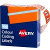 Telephones & Accessories | Avery Avery Side Tab 23 Year Code Label 25X38Mm Dark Orange Box Of 500