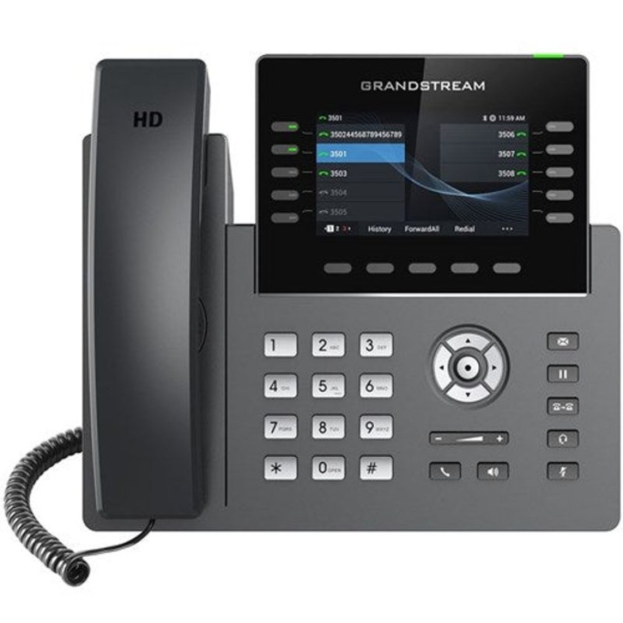 Telephones & Accessories | Grandstream Grandstream Grp2615 10 Line Corded Desk Ip Phone Grey