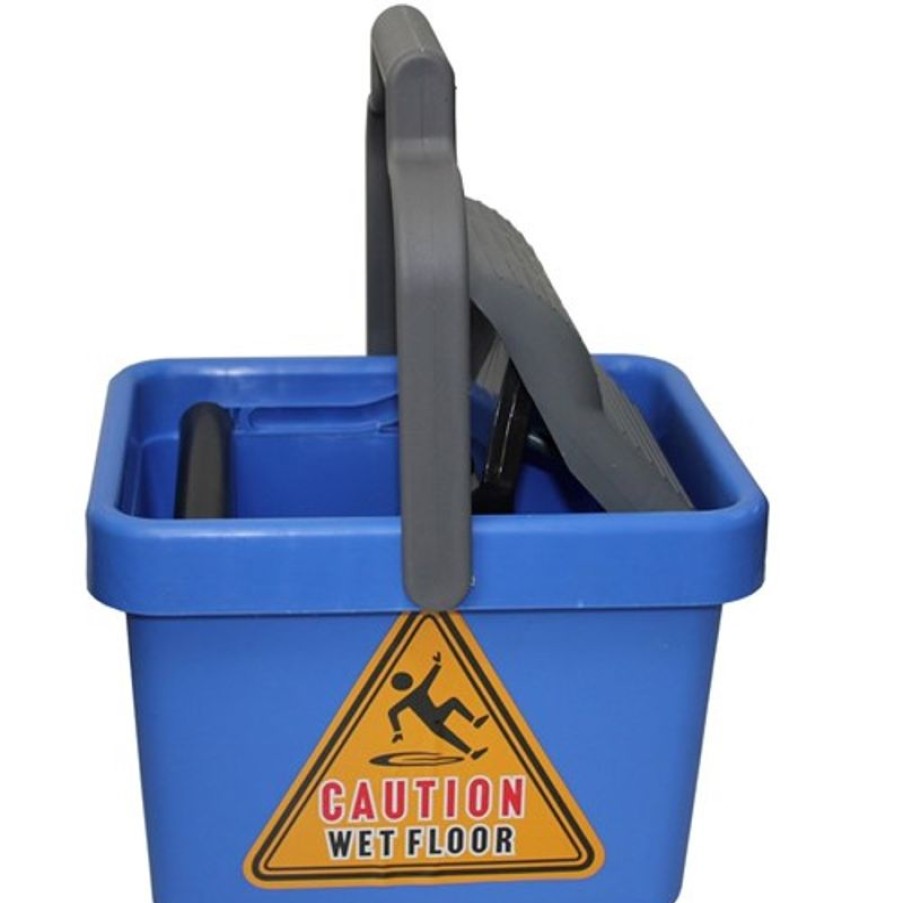 Telephones & Accessories | Cleanlink Cleanlink Plastic Mop Bucket Wringer 9 Litres Blue