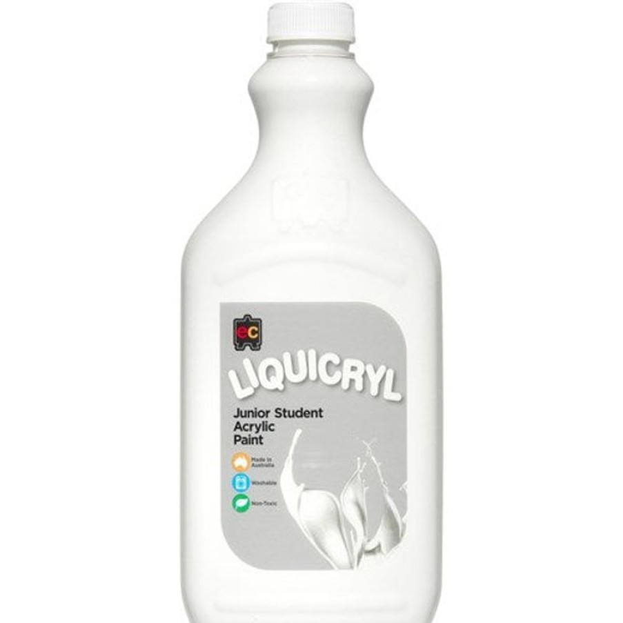 School Supplies/Art & Craft | EC Ec Liquicryl Paint 2 Litres White