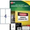 Telephones & Accessories | Avery Avery Identification Laser Heavy Duty White L7069 99.1X139Mm 4Up 100 Labels