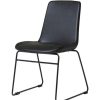 Chairs & Accessories | RapidLine Rapidline Tempo Visitor Chair Black Sled Base Black Pu Seat