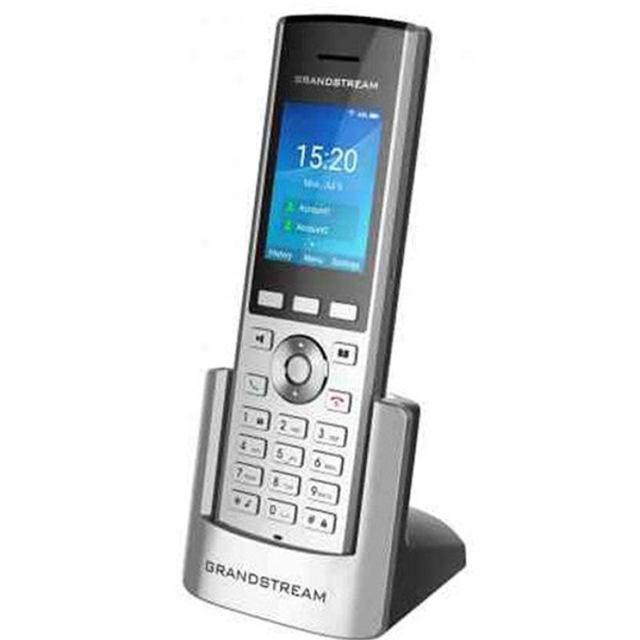 Telephones & Accessories | Grandstream Grandstream Wp820 Enterprise Wi-Fi Cordless Ip Phone Silver And Grey