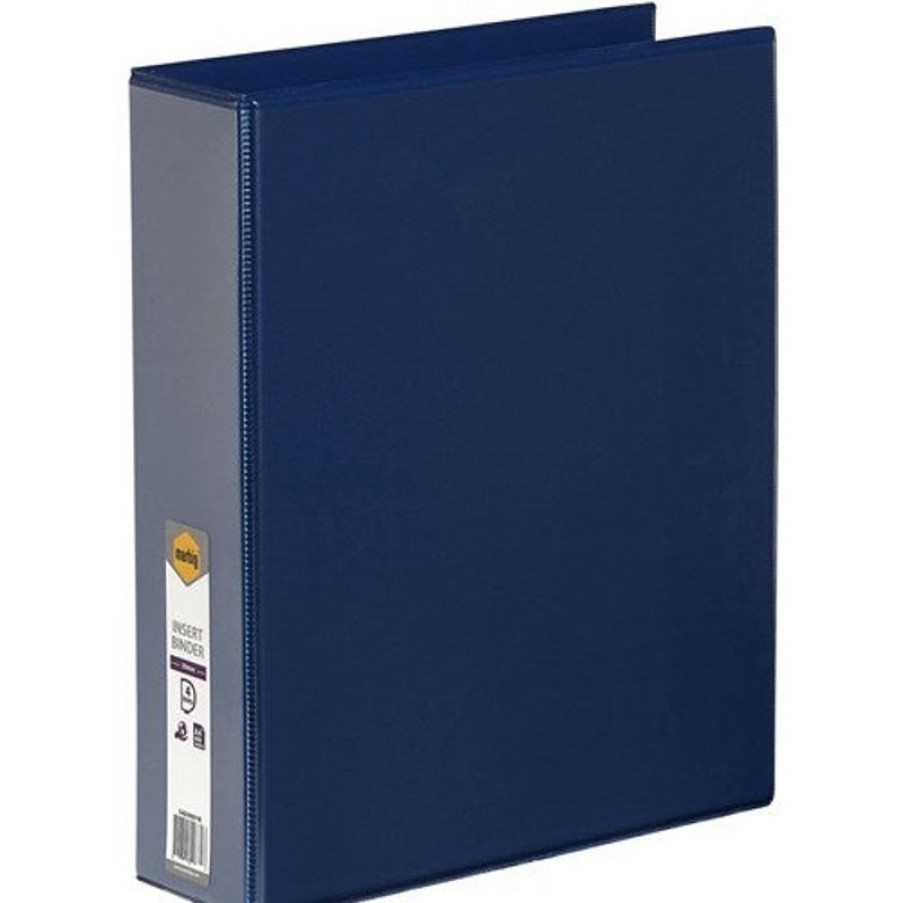 Binders & Folders | Marbig Marbig Clearview Insert Binder A4 4D Ring 50Mm Blue