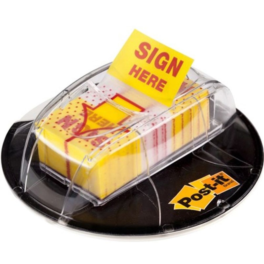 Notes & Flags | Post-It Post-It 680-Hvsh Flags & Desk Grip Dispenser 25X43Mm Inc. Sign Here Flags Pack Of 200