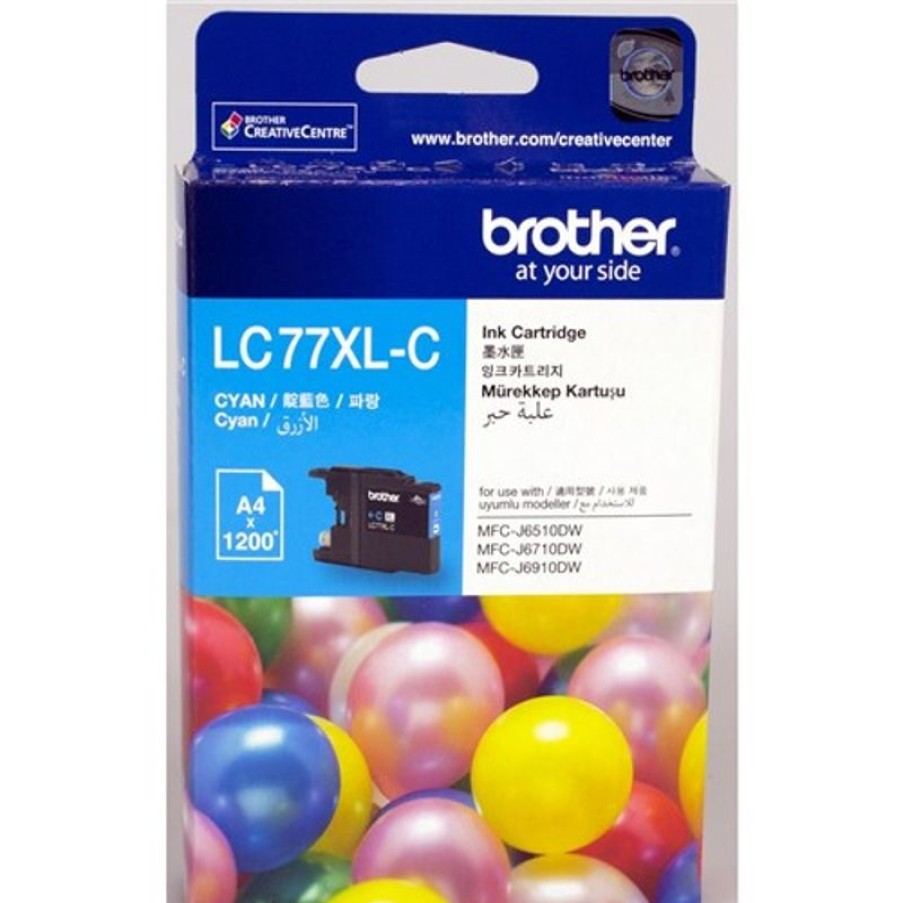 Inkjets | Brother Brother Lc-77Xlc Ink Cartridge High Yield Cyan