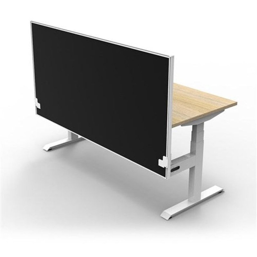 Office Furniture | RapidLine Rapidline Boost+ Single Sided Workstation + Screen 1500W X 750D X 1330Mmh Oak/White