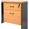 Storage | RapidLine Rapidline Rapid Worker Fixed Pedestal 1 Drawer 1 File 465W X447Dx454Mmh Beech/Ironstone