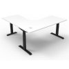 Office Furniture | RapidLine Rapidline Boost+ Corner Workstation 1800/1500W X 750D X 1270Mmh White / Black