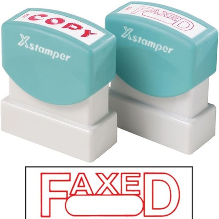 Stamps | Xstamper Xstamper Stamp Cx-Bn 1350 Faxed/Date Red