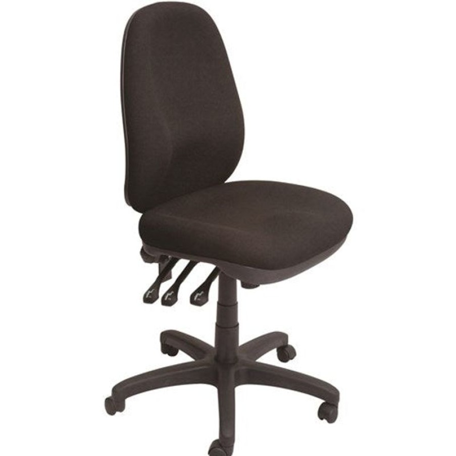 Chairs & Accessories | RapidLine Rapidline Po500 Ergonomic Heavy Duty Task Chair Black