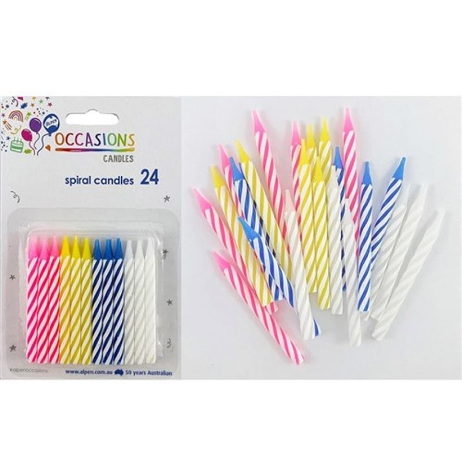 Telephones & Accessories | Alpen Alpen Birthday Candle Assorted Colours Pack Of 24