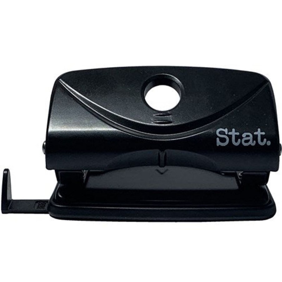 Telephones & Accessories | Stat Stat Hole Punch 2 Hole Small 10 Sheet Capacity Plastic Black