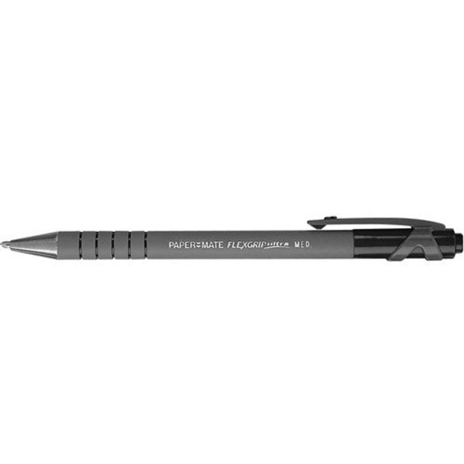 Pens | Paper Mate Paper Mate Flexgrip Ultra Ballpoint Pen Retractable Medium 1Mm Black