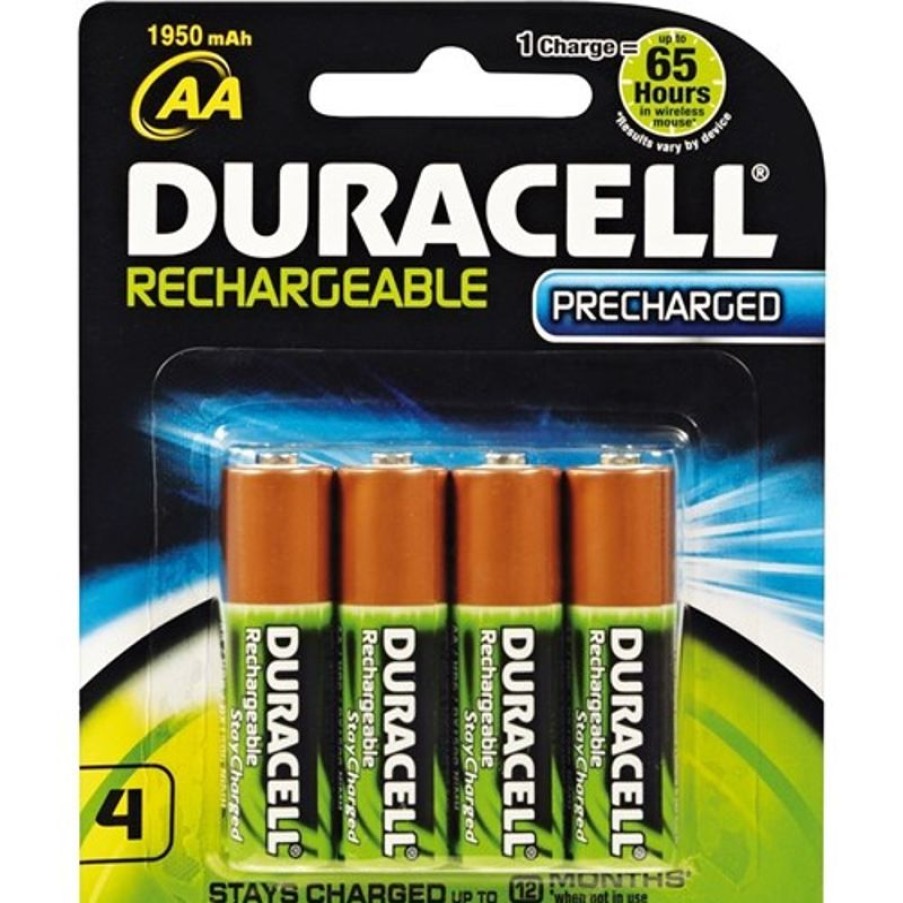 Batteries | Duracell Duracell Rechargeable 2500Mah Battery Size Aa Pack Of 4