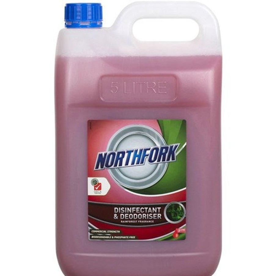 Cleaning & Safety/Kitchen | Northfork Northfork Geca Deodoriser Disinfectant Rainforest Fragrance 5 Litres