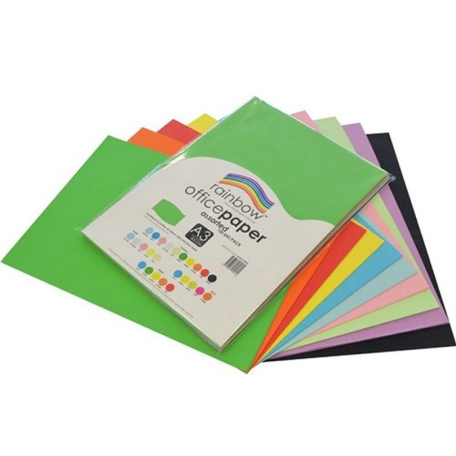 Telephones & Accessories | Rainbow Rainbow Office Copy Paper A3 80Gsm Standard Assorted Pack Of 100