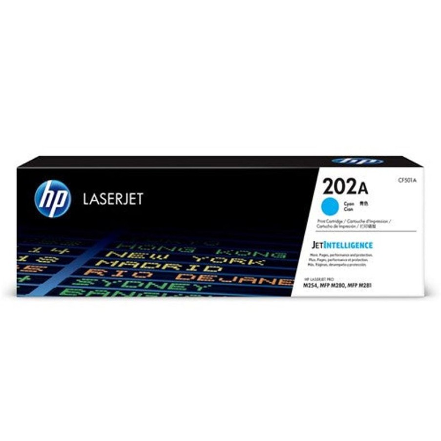 Toner | HP Hp 202A Laserjet Toner Cartridge Cyan Cf501A