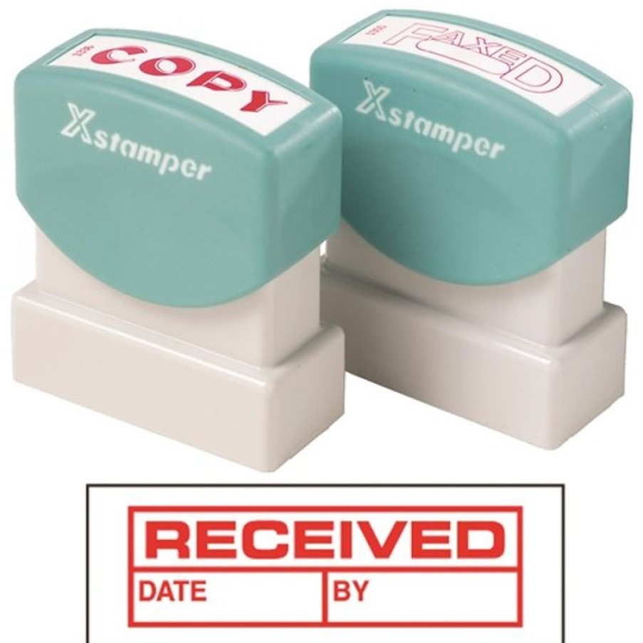 Stamps | Xstamper Xstamper Stamp Cx-Bn 1680 Received/Date/By Red