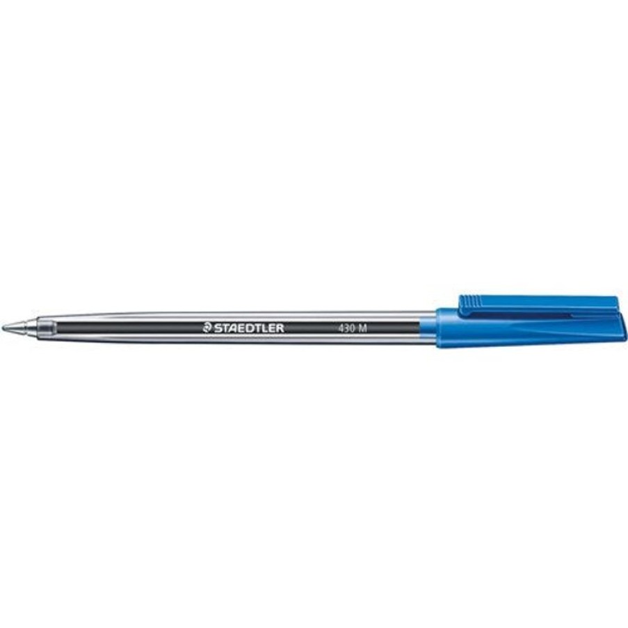 Pens | Staedtler Staedtler 430 Stick Ballpoint Pen Medium 1Mm Blue Box10