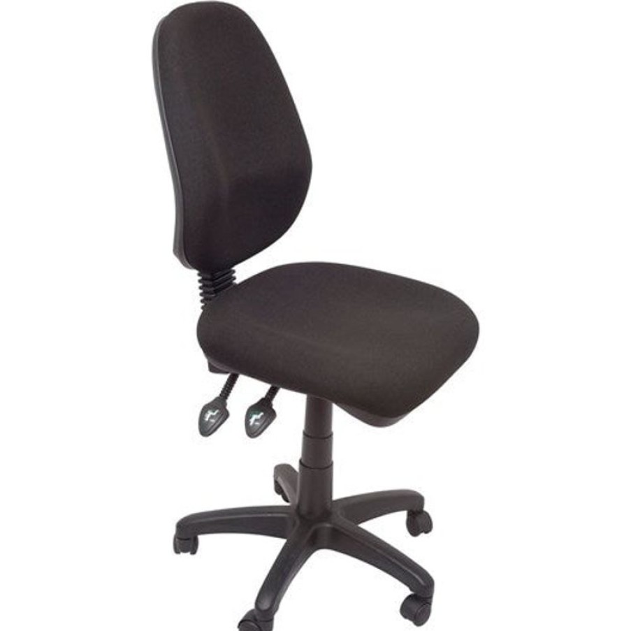 Telephones & Accessories | RapidLine Rapidline Eg100Ch Ergonomic Chair Oval High Back 3 Lever Black