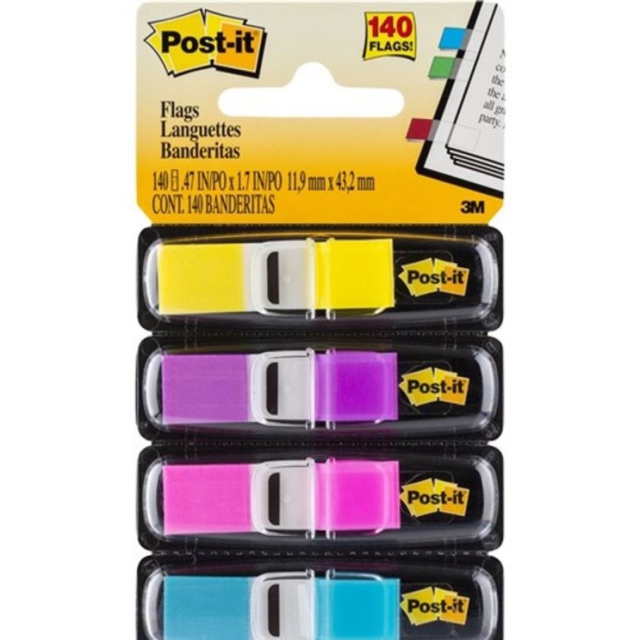 Notes & Flags | Post-It Post-It 683-4Ab Mini Flags 12X43Mm Bright Colours Assorted Pack Of 140