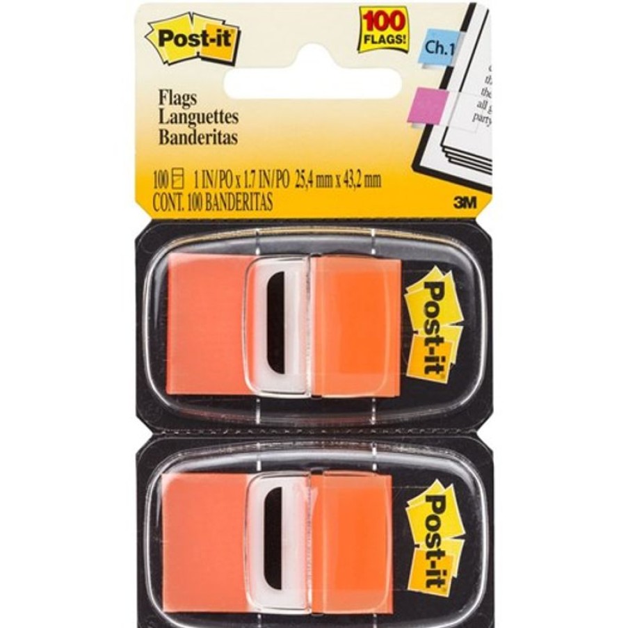 Notes & Flags | Post-It Post-It 680-Oe2 Flags Twin Pack 25X43Mm Orange Pack Of 2