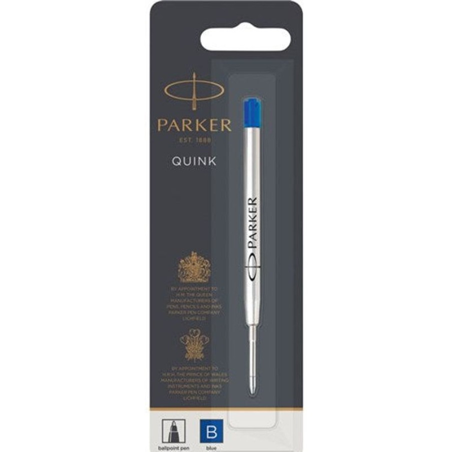 Pens | Parker Parker Quink Ballpoint Pen Refill Broad 1.2Mm Blue