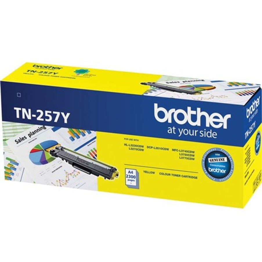 Telephones & Accessories | Brother Brother Tn-257Y Toner Cartridge High Yield Yellow