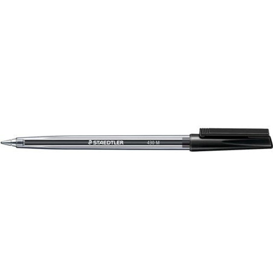 Pens | Staedtler Staedtler 430 Stick Ballpoint Pen Medium 1Mm Black Box10